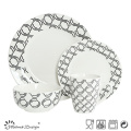 Decalque de luxo de alta 16PCS Restaurante Dinnerware Set